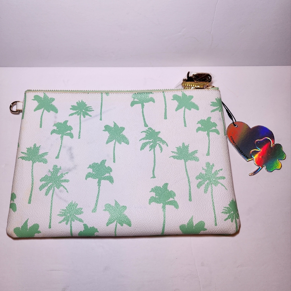 Stoney Clover Lane Palm Tree Print Flat Pouch